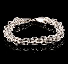 Handcrafted Silver Plated Brass Designer Bracelet for Boys
